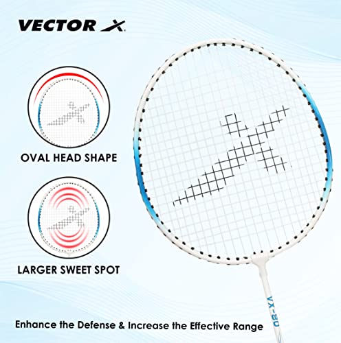 Image of Vector X VXB-80 Aluminum Head Steel Shaft Light Weight Badminton Racquets