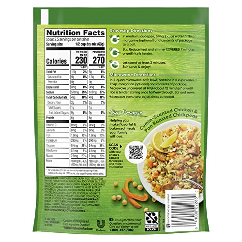 Image of Knorr Rice Sides Chicken Broccoli with Long Grain Rice and Vermicelli Pasta For a Tasty Rice Side Dish 5.5 oz