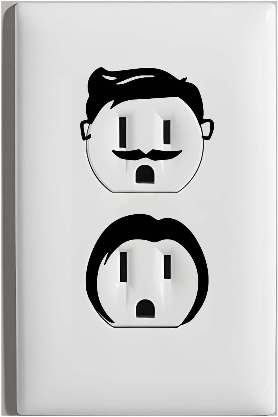 Decorative Wall Socket Stickers, 1-Inch Electrical Outlet Cover Decals, Self-Adhesive, Pack of 32