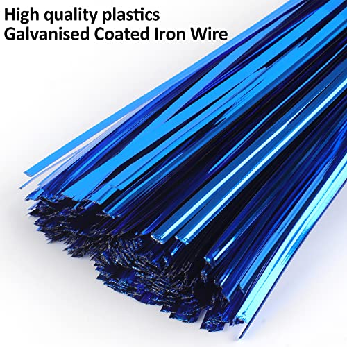 3200 Pcs Metallic Twist Ties - 4" Plastic Ties for Bags & Bread - Reusable, 8 Colors