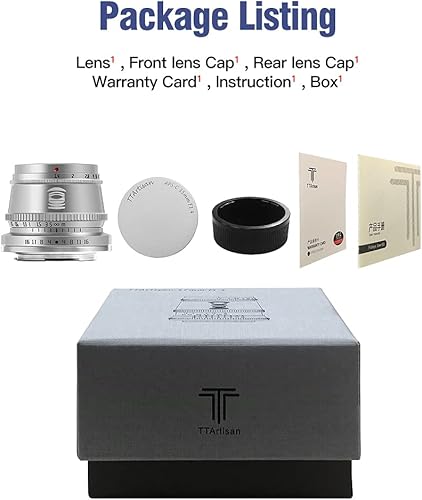 Miniatura 19 de TTArtisan Lente de enfoque manual F1.4 APS-C de 1.378 in para cámara Fuji X Mount X-A10 X-A20 X-A3 X-A5 X-A7 X-M1 X-H1 X-T10 X-T2 X-T20 X-T3 X-T30