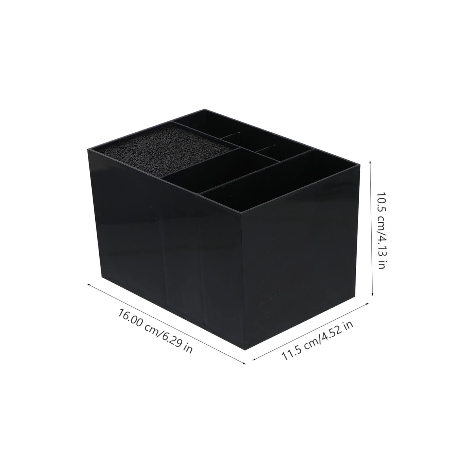 Organizzatore Parrucchiere in Plastica Nero con Scomparti Multipli e Capacità Elevata per Conservare e Organizzare Strumenti per Acconciature, per Salone o Camera