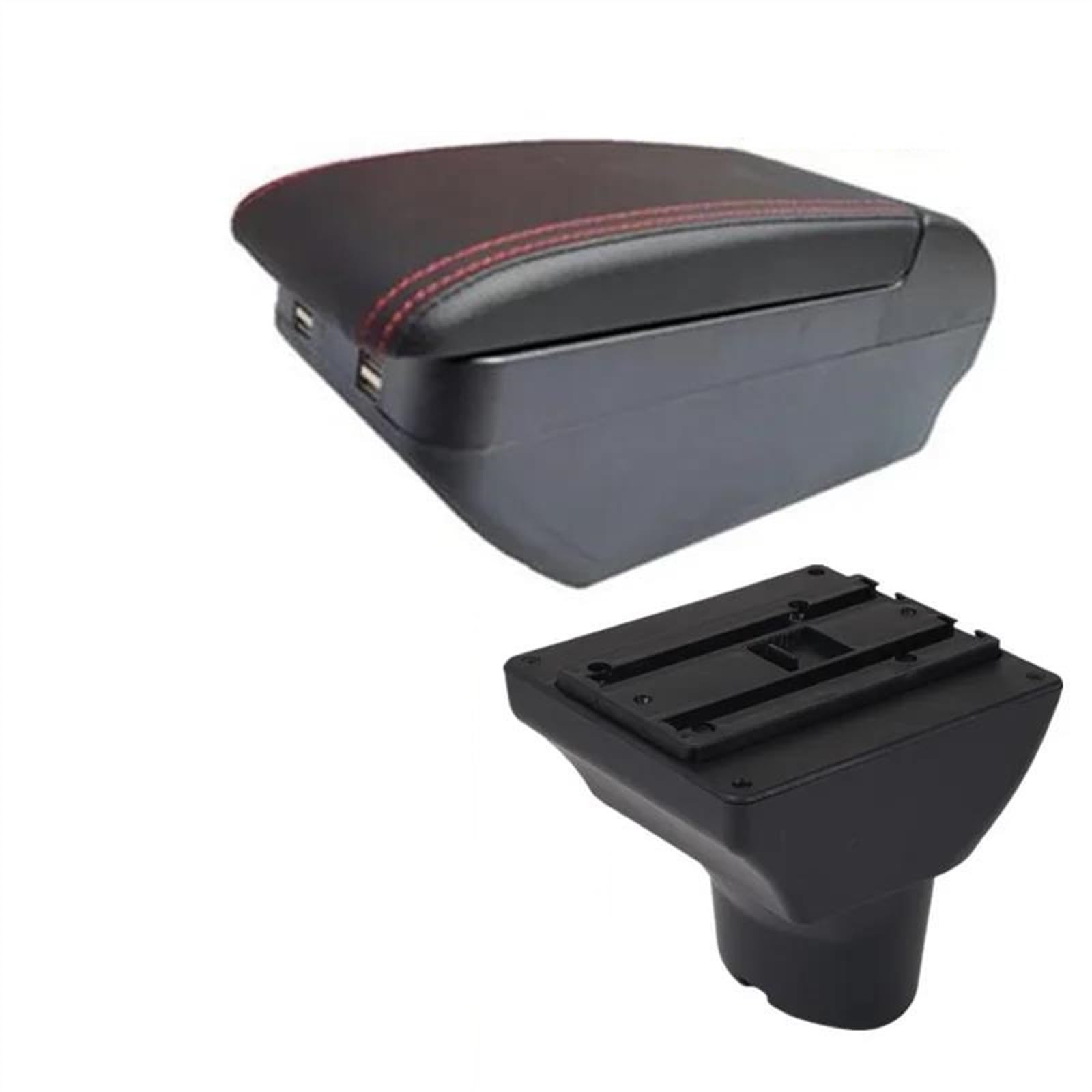 Noheeu H Red Line Car Armrest Box For Hyundai I20 2012 Dedicated Retrofit Interior Center Storage Accessories