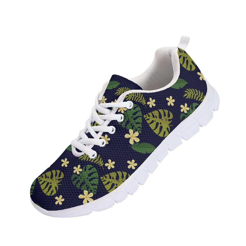 Amzbeauty Zapatos de correr de malla con diseño de Hawaii para hombre, para hombre, informales, para caminar, 6-13UK, Palmera, 47 EU