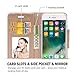 ProCase iPhone SE 2022/2020 iPhone 8/7 Wallet Case for Women, Stylish Folio Flip Card Case Stand Cover with Hand Strap Kickstand and Card Holder for iPhone SE 3/2 iPhone 8/7 -Circles