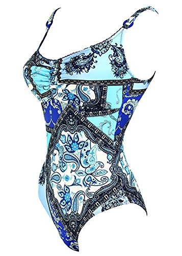 Maillot une pièce fille bleu idéal pour les vacances d'été