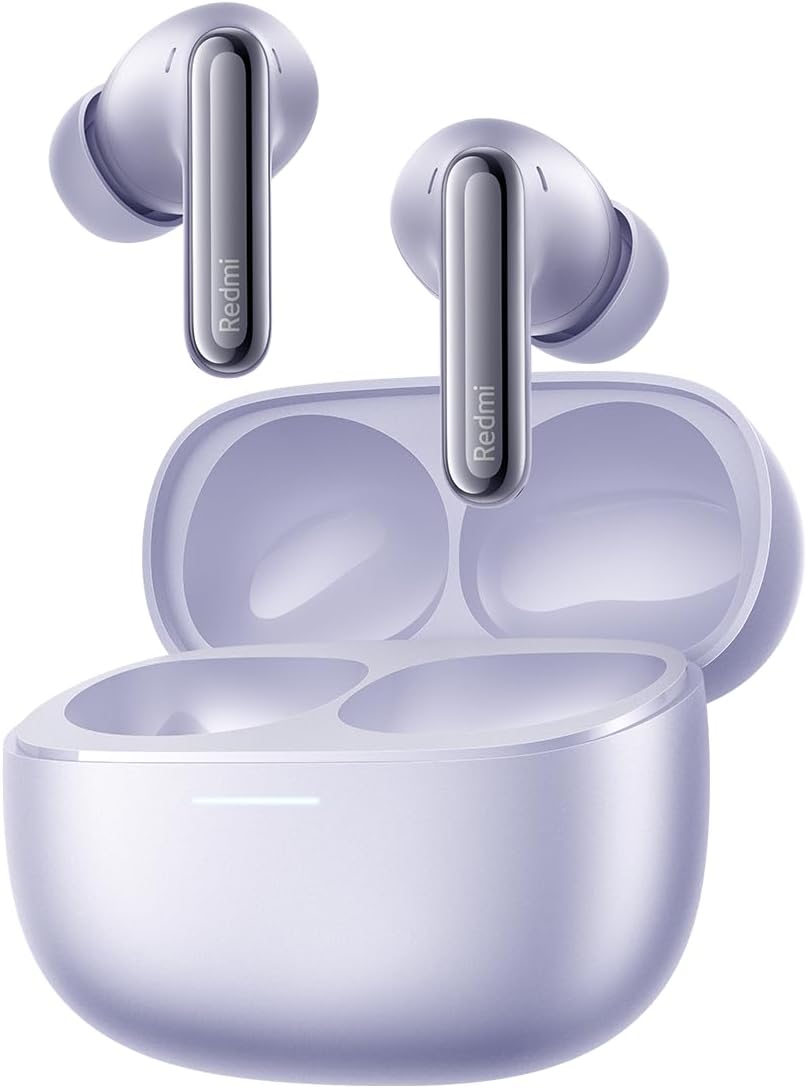 Xiaomi Redmi Buds 6 Pro Active Noise Cancelling up to 55dB Advanced Triple Driver LDAC Compatible High Resolution Audio Wireless Up to 36 Hours Music Playback Google Fast Pair Lavender Purple