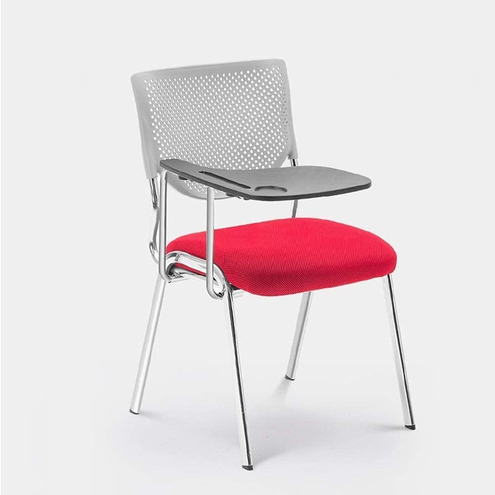 Krzesło Krzesło treningowe Office Life Krzesło biurowe Krzesło konferencyjne z tablicą do pisania Siatkowe krzesło biurowe Plastikowe krzesło z ramieniem tabletu (Kolor: D Rozmiar: 50 x 50 x 82 cm)