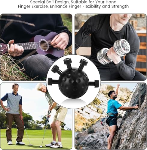 Image of HIMARTFinger Strengthener & Hand Grip Exerciser Hand Workout Equipment for Men & Women, Finger Exerciser & Stress Relief Therapy Balls Ideal Home, Office, Gym Use