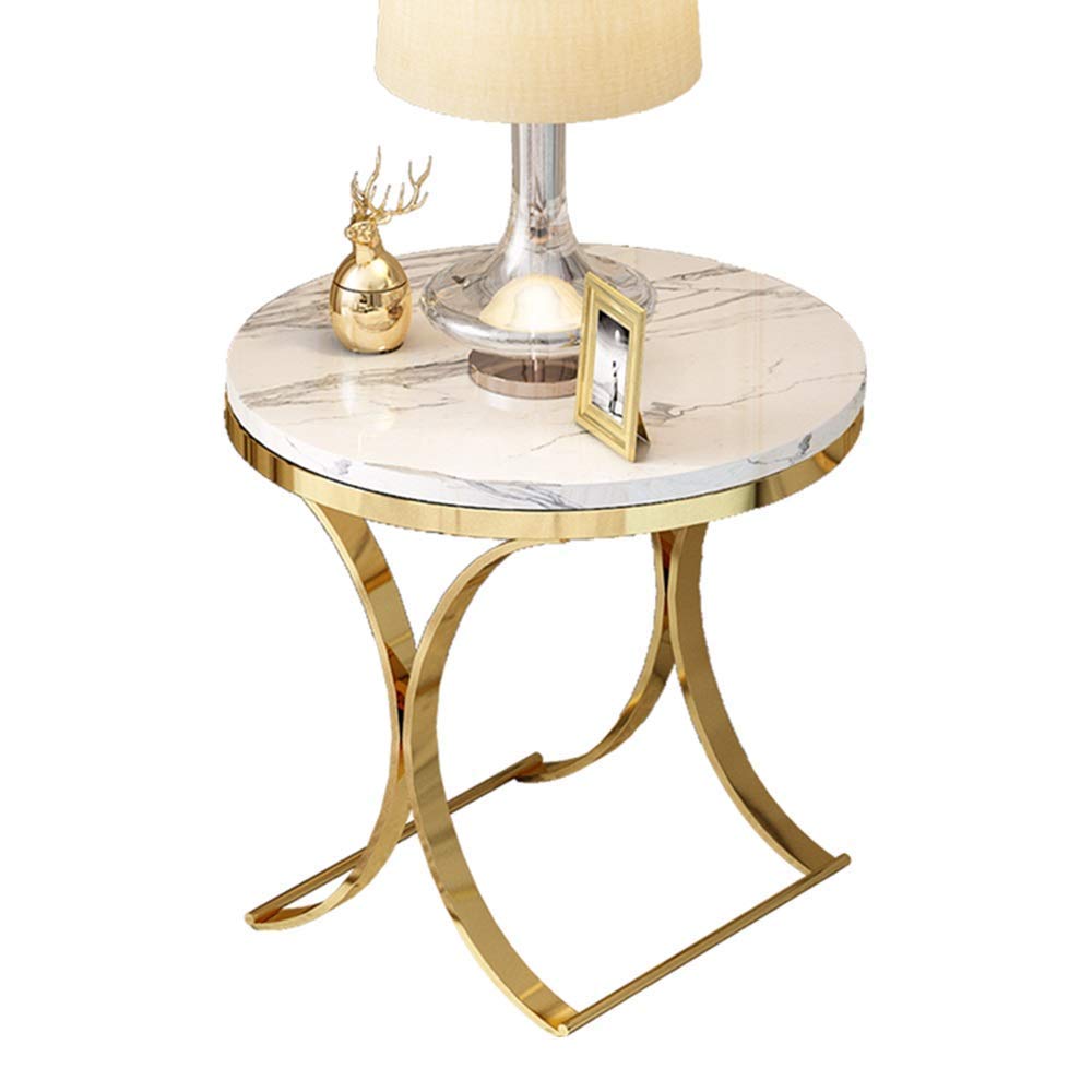 Table basse ronde 47x55 cm gain de place pour petits salons et balcons