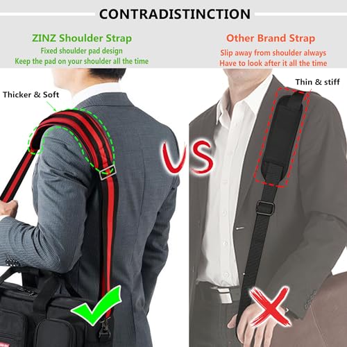 Image of ZINZ Bag Shoulder Strap, Padded Adjustable Shoulder Strap Replacement