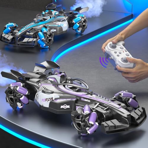 Image of Amitasha Remote Control Car | 2.4Ghz Rc Drifting Car 4x4 Birthday Gift, Long Range, F1 Music and Spray Remote Control Stunt Car for 3+ Boy