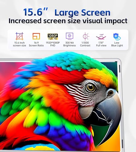 Image of FOPO 15.6 Triple Laptop Screen Extender, Left Screen 360 Rotation Laptop Monitor Extender, Plug and Play Triplp Monitor for 13-17 inch Laptops with USB-C /HDMI, for Windows /Mac(M1 /M2 /M3) Pro /Max - S10