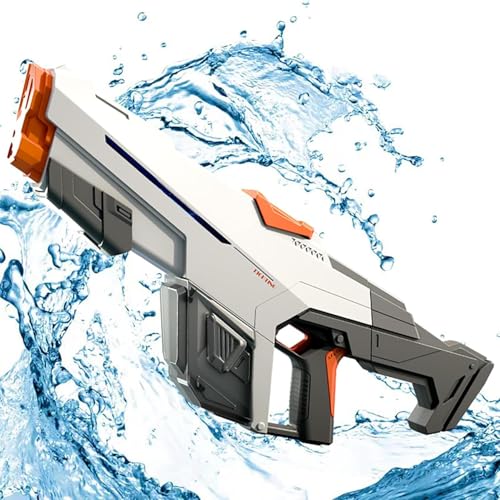 Electric Water Gun, Automatic Water Gun with Water Absorption, 610CC Capacity Double Shooting Mode...