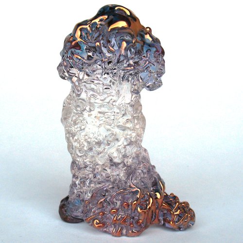 Prochaska Gallery Hand Blown Glass Poodle Figurine #TOP6