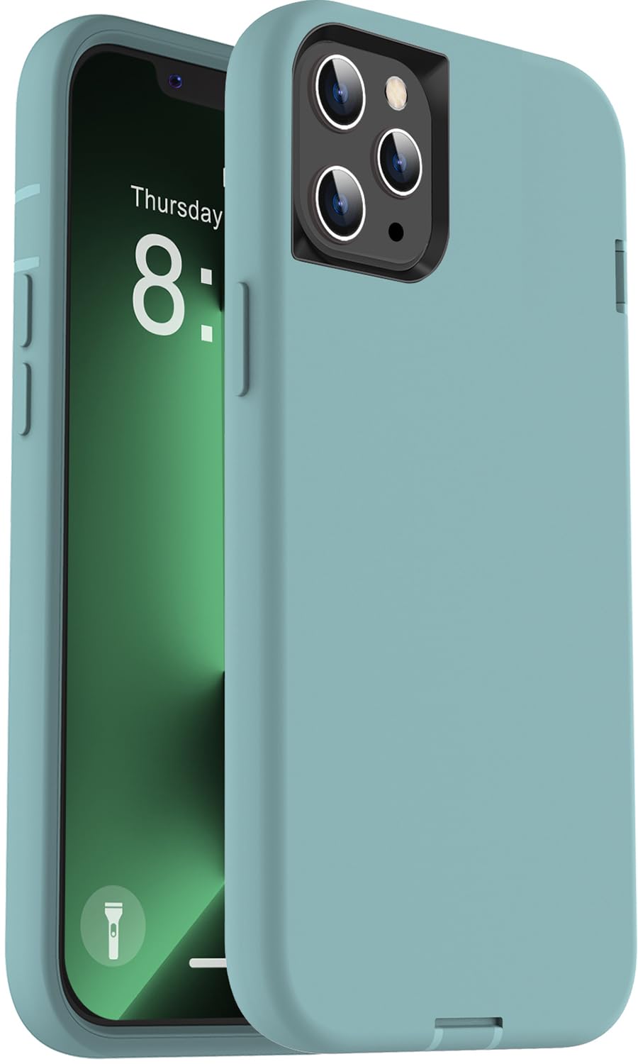ORIbox Case Compatible with iPhone 13 Pro Max and iPhone 12 Pro Max, Soft-Touch Finish of The Liquid Silicone Exterior Feels