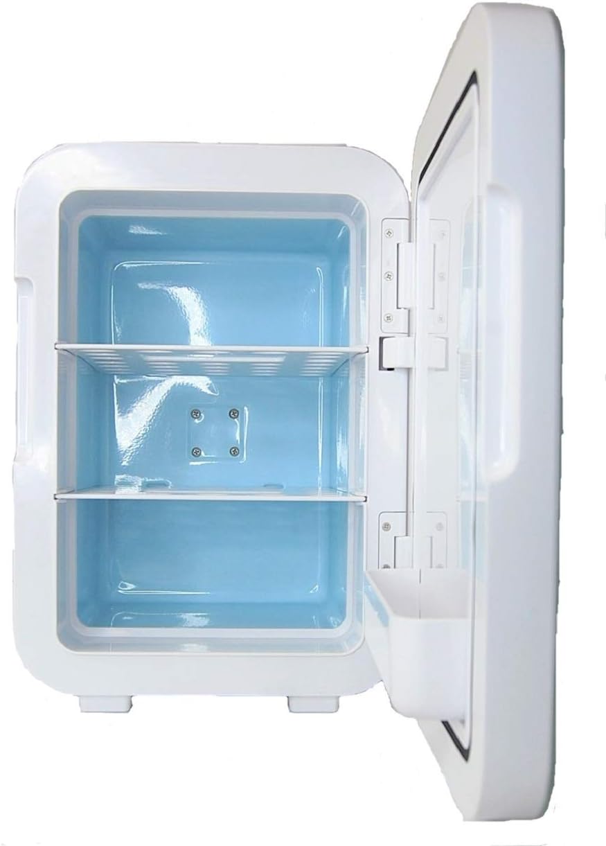 Blасk Frіdау 🔥 KHOOLA Mini Fridge Thermoelectric Cooler and Warmer AC/DC Powered System – Compact and Portable for Travel, Car, Skincare or Medical Use (10 Liter) (White)
