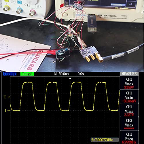 Youmile 3-5VDC CJMCU-5351 Si5351A Taktgenerator Signalgeneratormodul I2C 25MHZ Controller Takt 8KHz bis 160MHz mit männlichen und weiblichen DuPont Kabeln für Arduino IDE