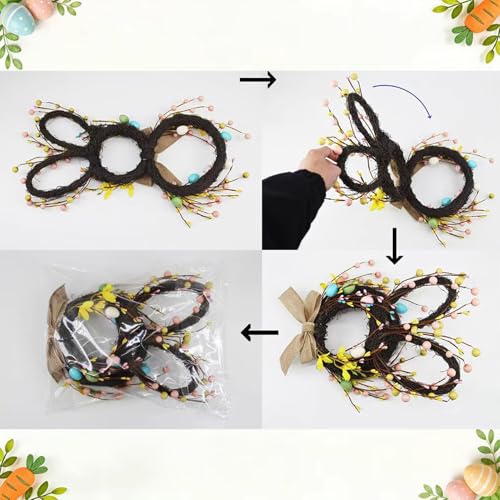 Couronne de Pâques pour porte : solution déco pour embellir un accueil défraîchi - 7