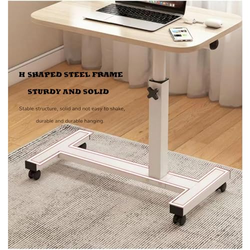 Table d'appoint mobile réglable et chariot à roulettes pour ordinateur - 5