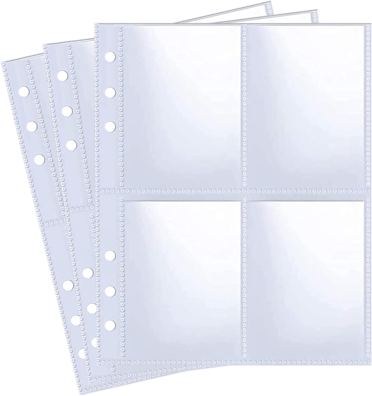 Classeur Carte,Capacité de 50 pages de 400 Cartes, Porte Cartes,Organisateur de cartes,Porte Cartes en cuir Imperméable Fermeture éclair, un cadeau les garçons et les filles (R400)