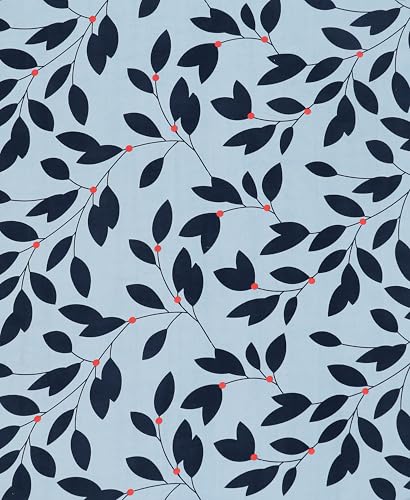 Image of DECORUM Glace Cotton Fitted 1 Bedsheet King Size (72 inchx78 inch) | All Around Elastic | Cotton Feel | 2 Pillow Covers (17 inchx27 inch) | Fits Up to 8 inch Mattress | 200-220 TC | Printed Double Bed Sheet Set