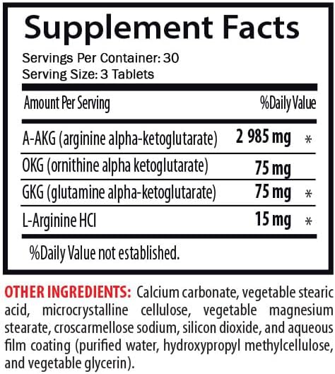 Miniatura 5 de AAKG L-argininina-alfa-cetoglutarato  refuerzo de óxido nítrico  refuerzo de óxido nítrico, estilo de vida activo, resistencia al ejercicio, impulso