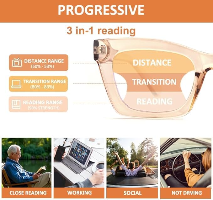 Image of 3 pack style Spring hinge Readers Blue Light Blocking Computer Square Reading Glasses for Women Men