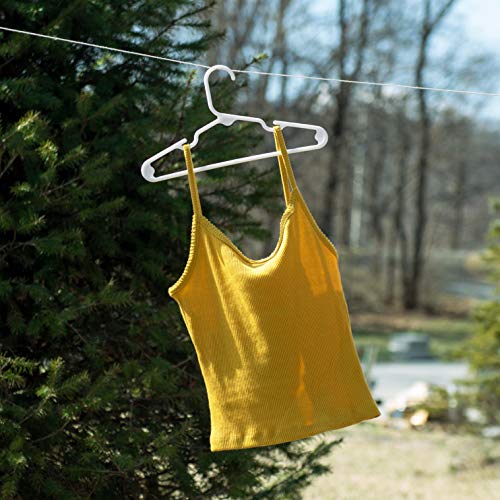 Premium Children's Hangers, Very Durable Heavy Duty Tubular Hangers, Made in The USA to Last a Lifetime! Designed to Fit for Children and Babies Value Pack of 30 - White