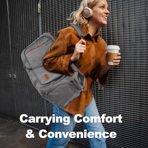 Image of Canway 65L Foldable Duffle Bag with Shoes Compartment, Water-Resistant Packable Travel Duffel for Gym, Weekend Trips, Lightweight Carry on Luggage for Men & Women