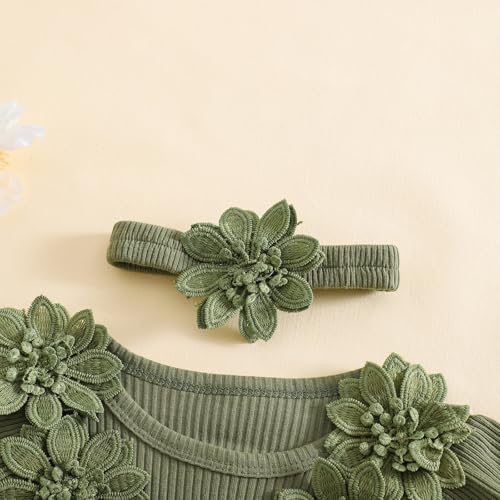 Douhoow Baby Girl Romper Dress Embroidery Lace Flowers Baby Dress Romper Fall Winter Festival Clothes with Headband4