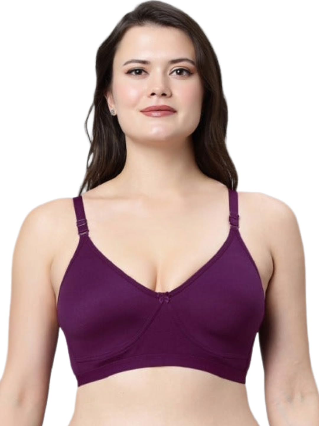 kavya Women Pack of 1 Plus Size Full Coverage Non Wired Non Padded Cotton T-Shirt Bra-picture-10