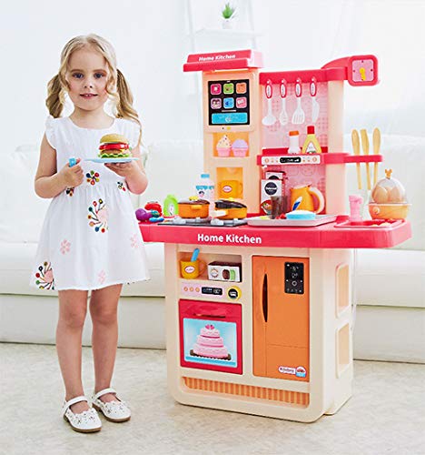 ULTREOS Kids Kitchen Play Set with Realistic Lights & Sound for Girls, Big Size Remote Control Kitchen Toy Set for Kids Girls ( Kitchen Playset ) (Kitchen Set - WD - P31) 4