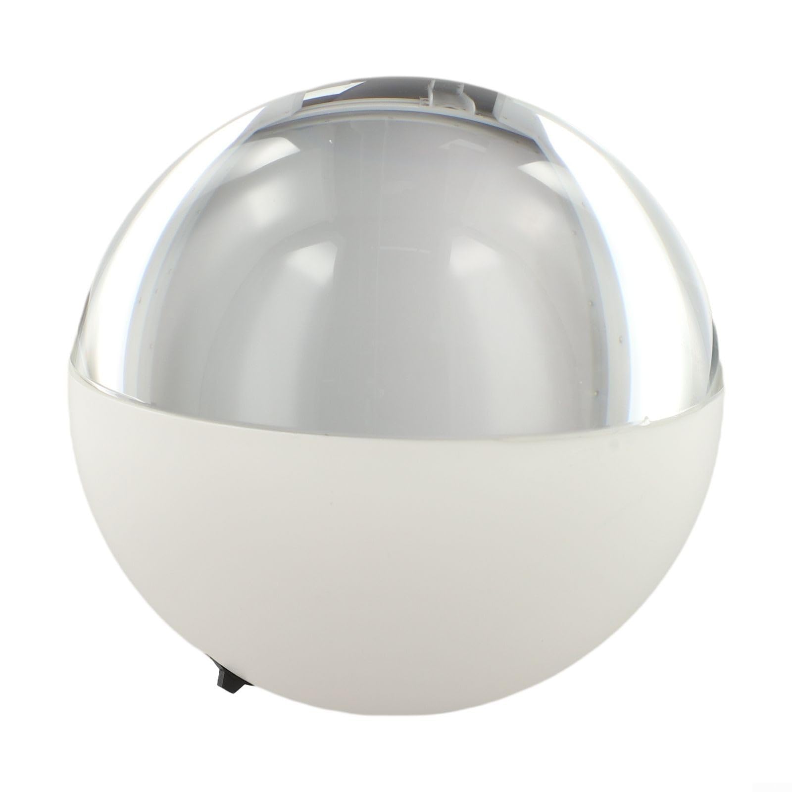 Boule vidéo de 7 cm avec lumière LED, mémoire numérique personnalisée pour anniversaires, mariages, décoration d'intérieur élégante (blanc)