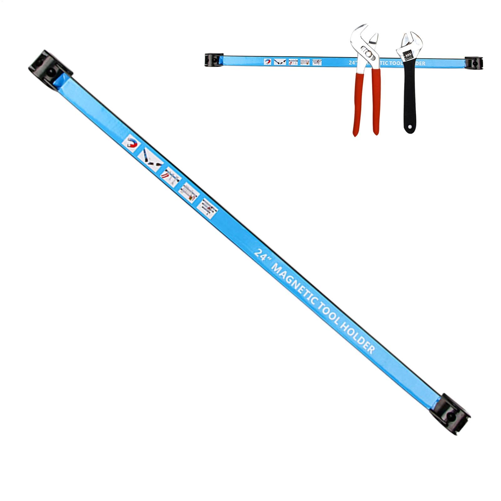 Portaherramientas magnético, soporte magnético para herramientas | Soporte de pared para organizador de herramientas eléctricas, barra magnética para organización de garaje, tira de herramient