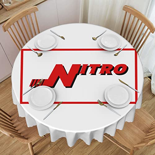 IUBBKI Drapeau de Nitro Virginie-Occidentale (Jusqu'en 2017) Nappes 60in Dentelle Ronde Imperméable Couverture De Table De Famille Nappe Cuisine Décoration...
