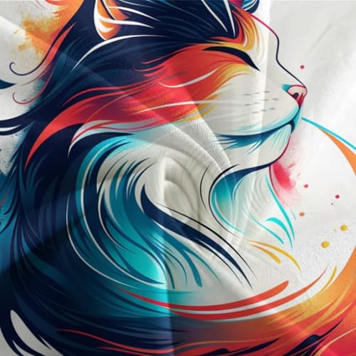 Housse de couette chat 3D ensemble de literie microfibres 3 pièces - 7