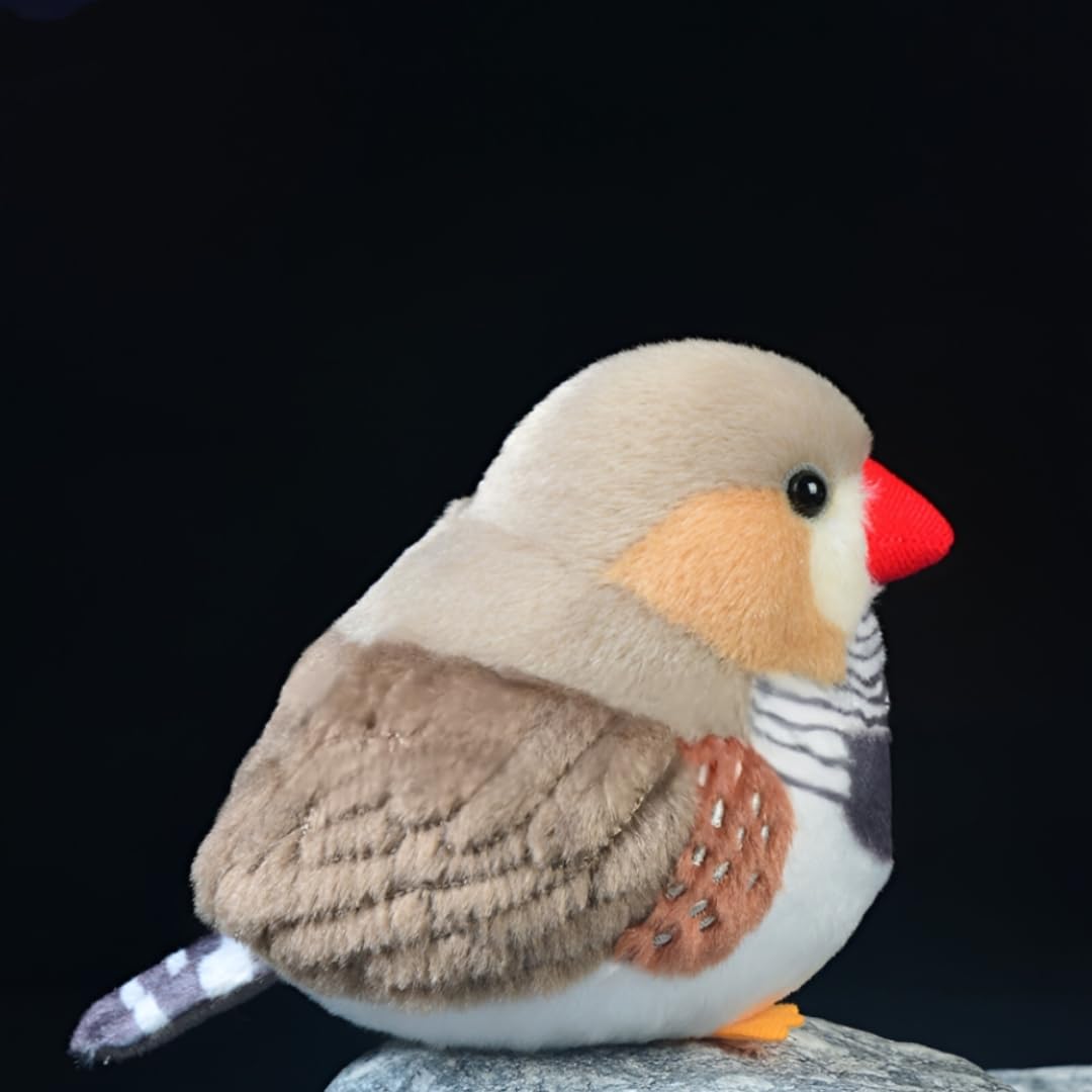 POPOTATO Realistic Bird Plush - 5'' Pearl Bird Stuffed Animal - Plushy and Squishy Pillow Toy - Cute Parrot for Boys and Girls - Image 4