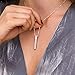MYKA – Personalized 4-Sided Vertical 3D Bar Necklace Pendant – Custom Made Engraved Text - Jewelry for Gift for Mom, Her – Gift for Mother’s Day, Christmas, Birthday