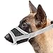 M MUNCASO Museruola per cani, previene mordere e abbaiare, cestino in nylon regolabile, morbida rete traspirante per prevenire la masticazione per cani di piccola taglia (S, grigio)