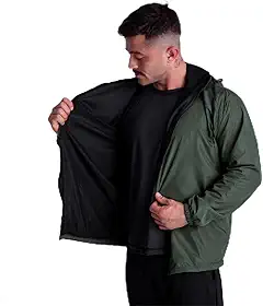 Corta Vento Masculina Jaqueta 100% Forrada Lisa Sem Marca Esportiva