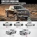 YITAMOTOR Running Boards Side Steps Compatible with 2009-2018 Dodge Ram 1500 Crew Cab/ 2019-2024 1500 Classic/ 2010-2025 Ram 2500 3500-6in Black Step Rail Nerf Bar