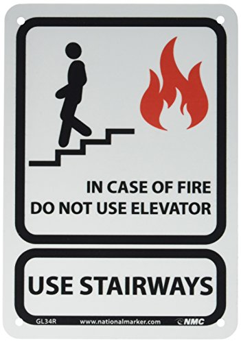 Panneau de signalisation en cas d'incendie pour cage d'ascenseur et couloir d'immeuble