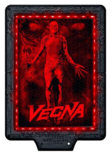 Clementoni Stranger Things Metamorphic Art with LED Light: 520-Piece puzzle, Colour-Changing Scene Featuring Vecna - Image 4