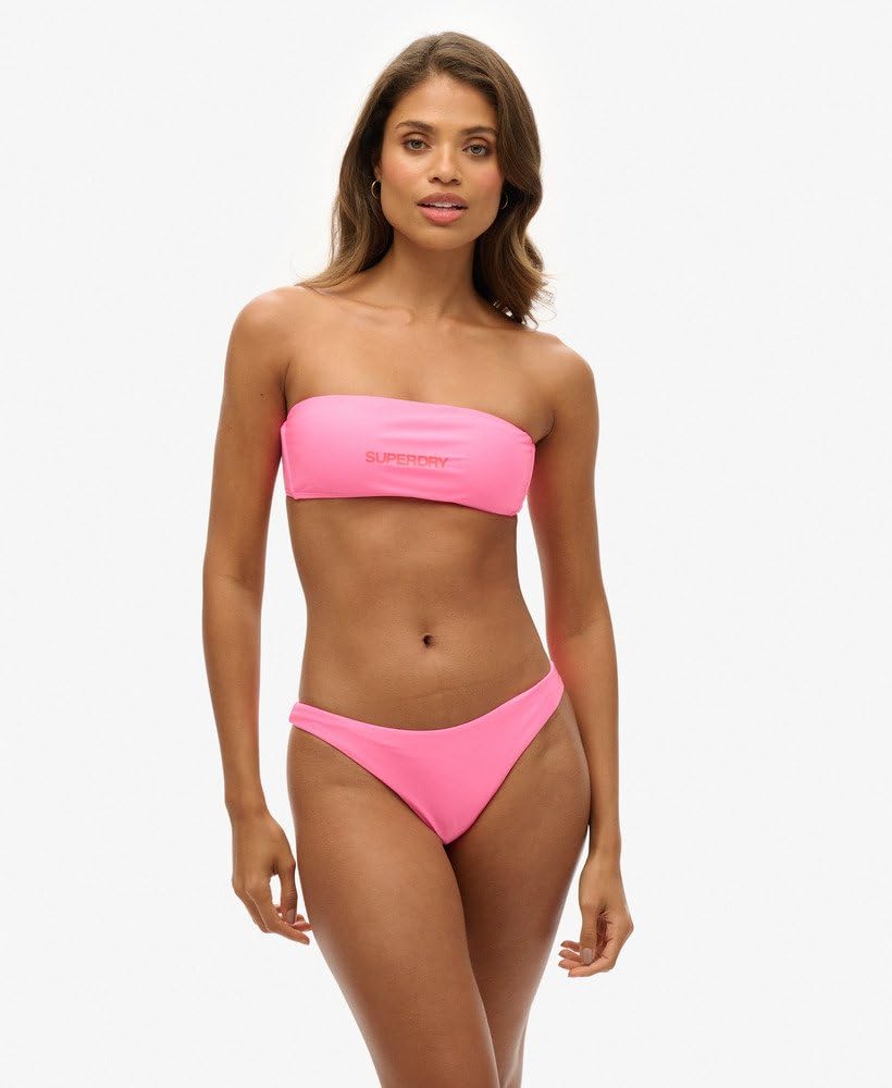 Superdry Damskie brazylijskie majtki bikini z logo