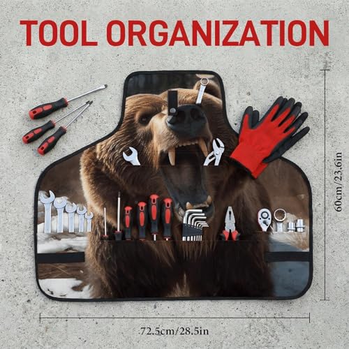 Delantal de Herramientas Roaring Bear con Bolsillos Múltiples miniatura 2