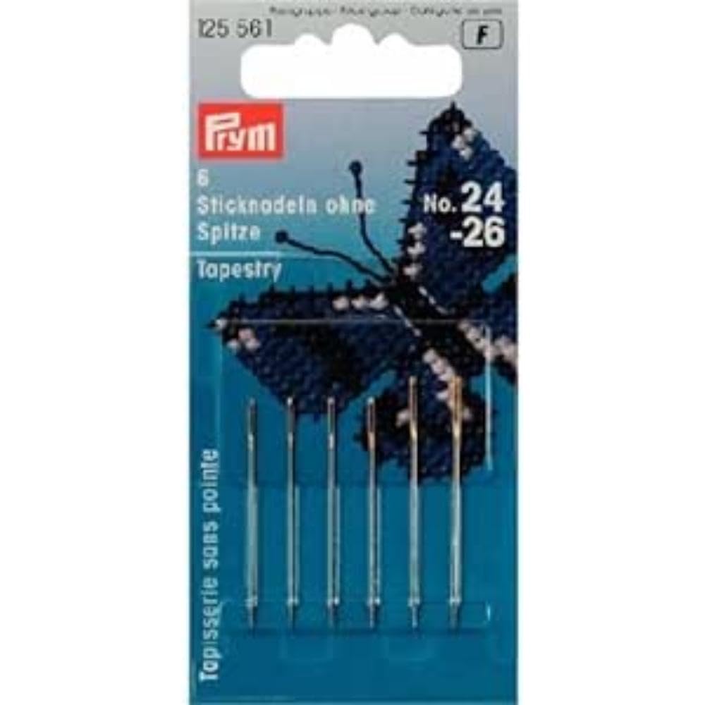 Prym Silver - Blunt-Tip Assorted No.24-26 Tapestry Needles - 1 Unit