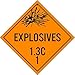 Explosives 1.3C1 Rigid DOT Vehicle Placard