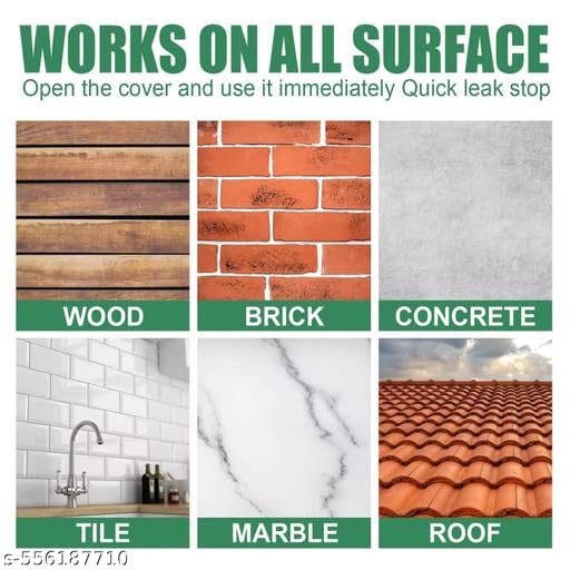 Image of Waterproof Adhesive Glue, 300gm, with Brush, Transparent, for Roof Leakage, Crack Seal, Water Leakage Solution, Waterproofing for Pipe, Wall, Tiles (Pack of 1) KOR-P249