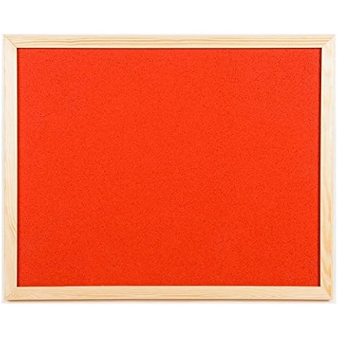 Office Centre 60x40cm Red Cork Notice Board Cover